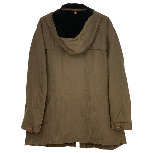 Vintage 90's Westbound II Plus Sz 1X Brown Anorak Jacket Coat Hooded Drawstring - Picture 6 of 7